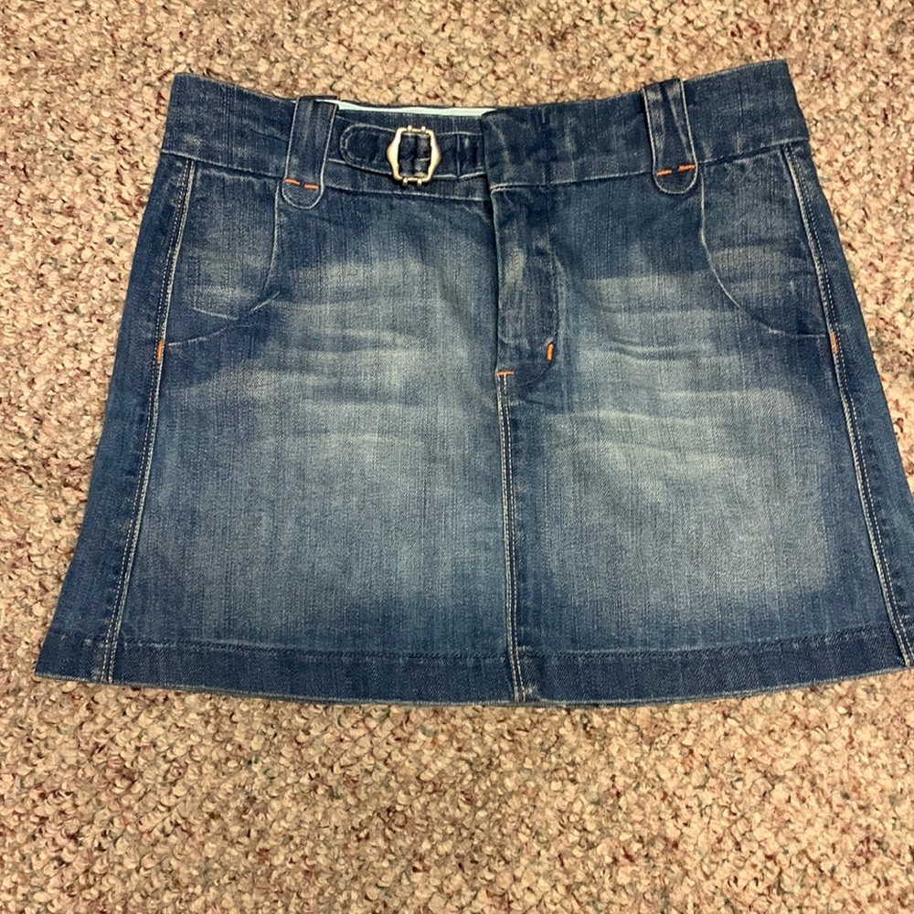 7 for all mankind denim mini